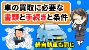 車の買取に必要な書類と手続きと条件 軽自動車でも手続きは